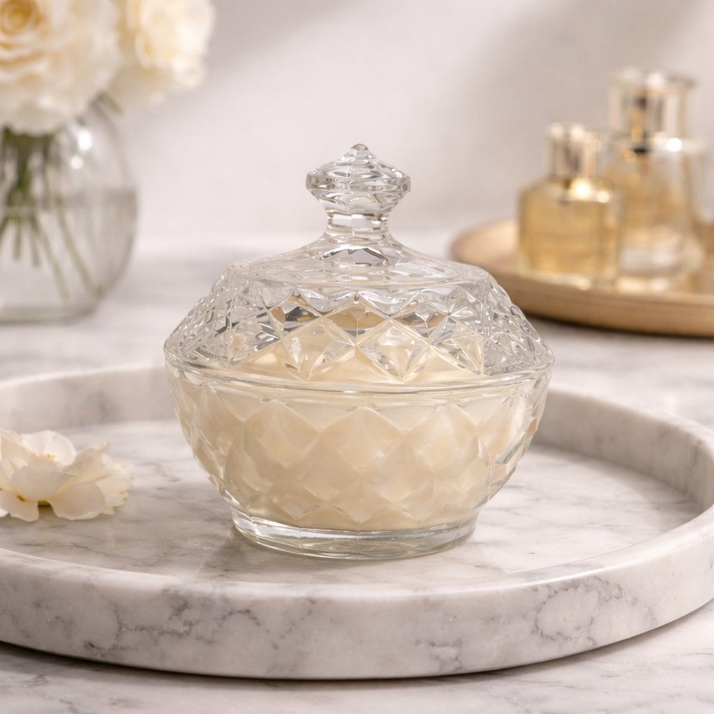 Anchor | Round Lidded Crystal