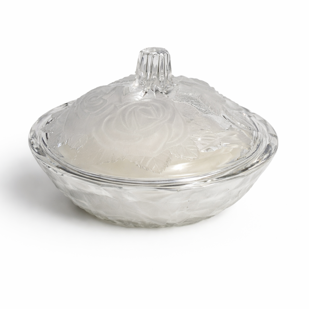 Petal | Frosted Rose Lidded Dish