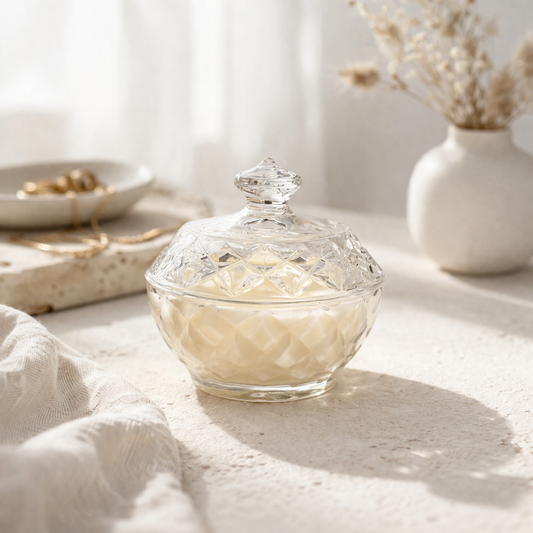 Anchor | Round Lidded Crystal