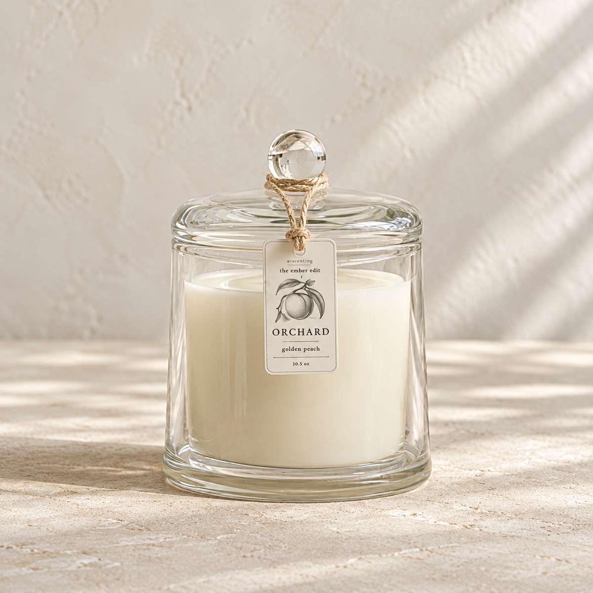 Orchard Ember Glass Cloche Soy Candle