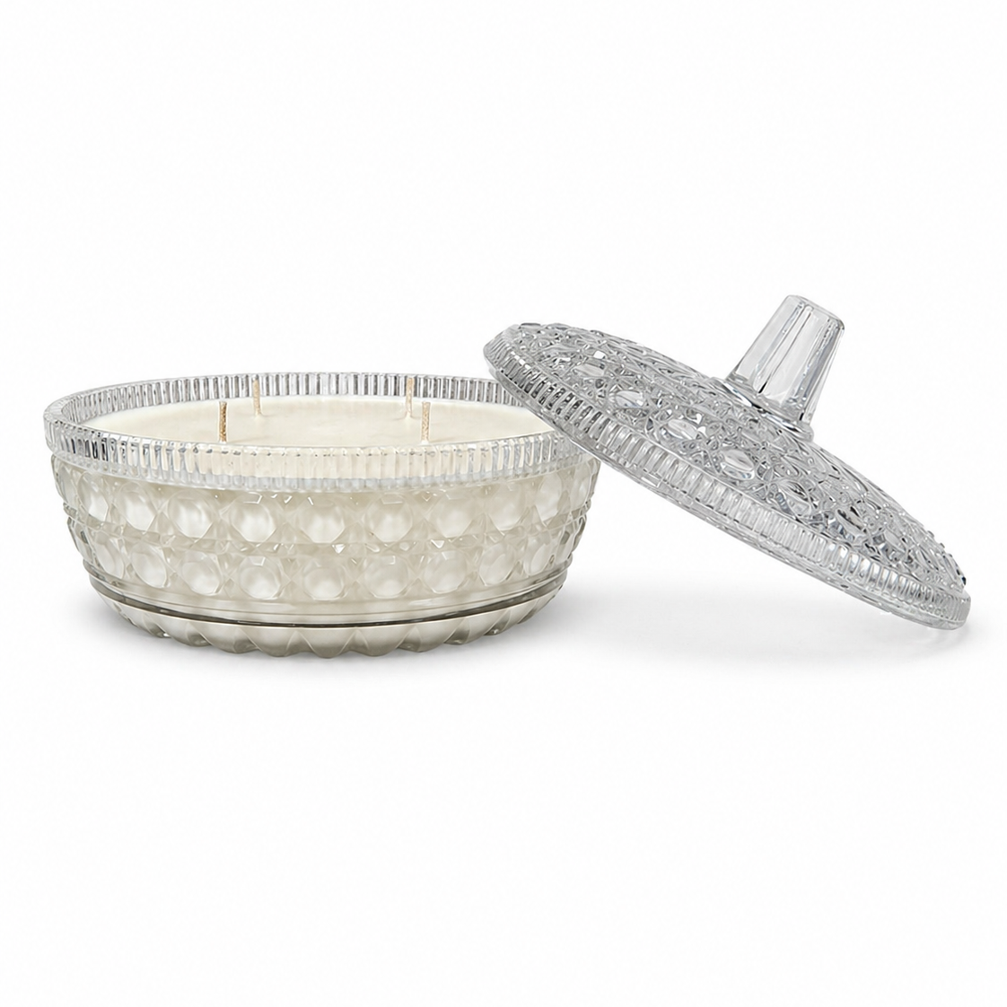 Petal | Mid-Century Crystal Covered Bowl